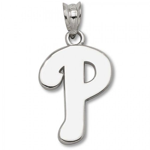 Philadelphia Phillies ""P"" Logo Pendant Sterling Silver