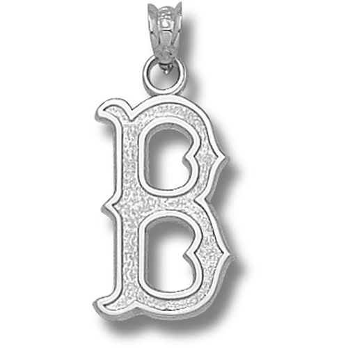 Boston Red Sox ""B"" Pendant Sterling Silver