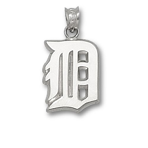 Detroit Tigers ""D"" Pendant Sterling Silver