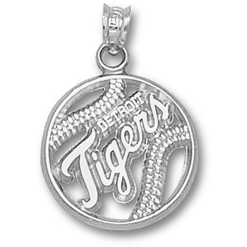 Detroit ""Tigers"" Baseball Pendant Sterling Silver