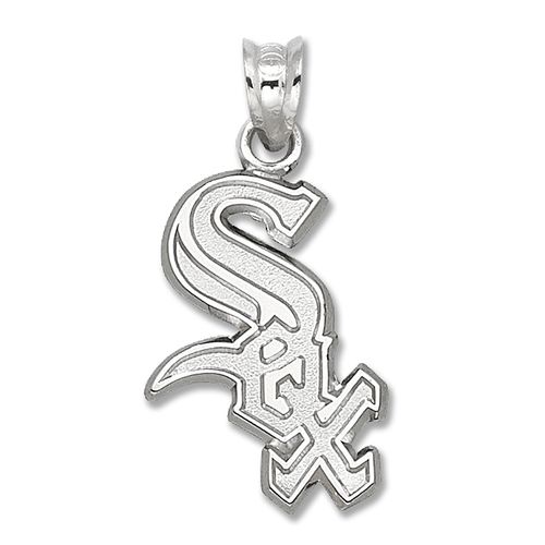 Polished Chicago White ""Sox"" Pendant Sterling Silver