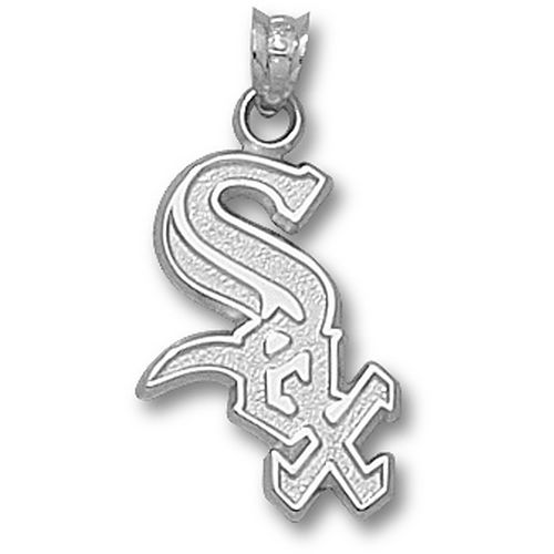 Chicago White ""Sox"" with Border Pendant Sterling Silver