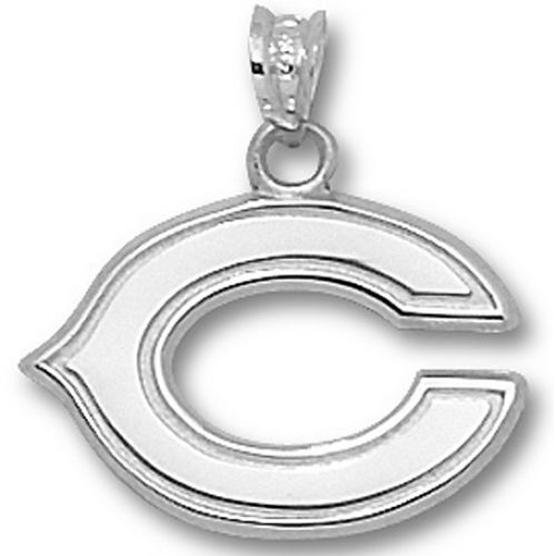 Nfl Chicago Bears ""C"" Pendant - Sterling Silver
