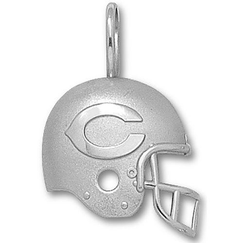 Nfl Chicago Bears Helmet Pendant - Sterling Silver
