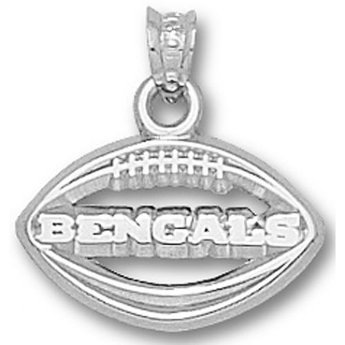 Nfl Cincinnati ""Bengals"" Pierced Football Pendant