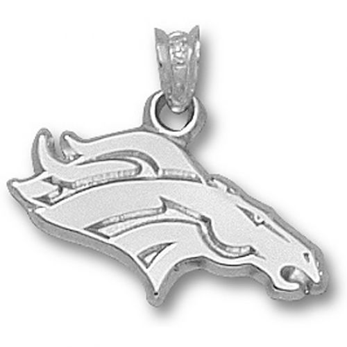 Nfl Denver Broncos 2-D Logo Pendant - Sterling Silver