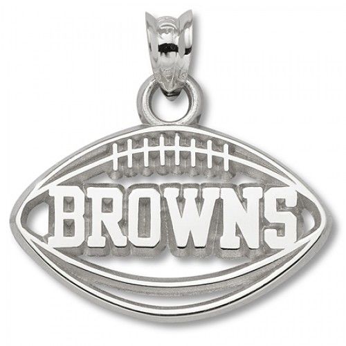 Nfl Cleveland Browns ""Browns"" Pierced Football Pendant