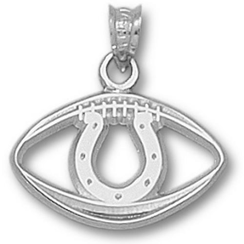 Nfl Indianapolis Colts Horseshoe Football Pendant