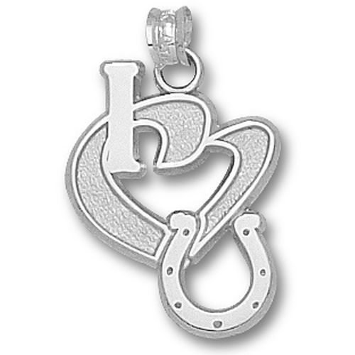 Nfl Indianapolis Colts 'I Heart Logo' Pendant 925 Silver