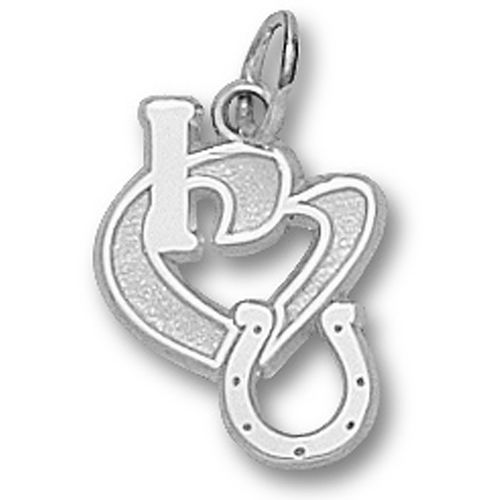 Nfl Indianapolis Colts I Heart Logo Pendant 925 Silver