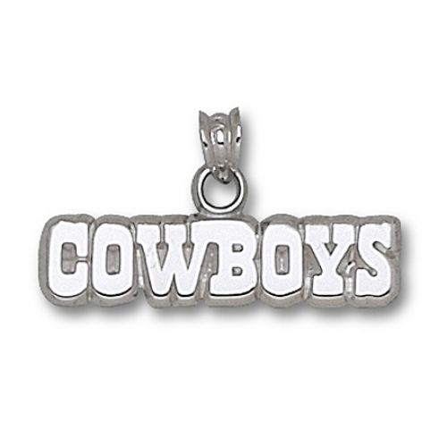 Nfl Dallas Cowboys ""Cowboys"" Pendant - Sterling Silver