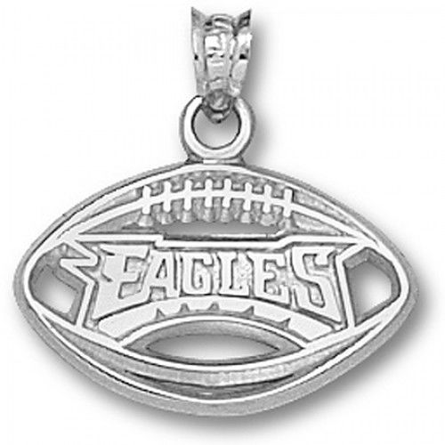 Nfl Philadelphia ""Eagles"" Pierced Football Pendant