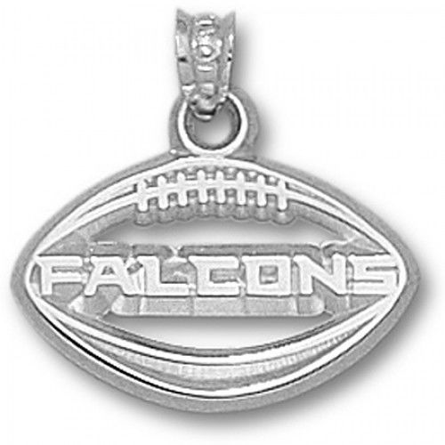 Nfl Atlanta Falcons Pierced Football Pendant 925 Silver