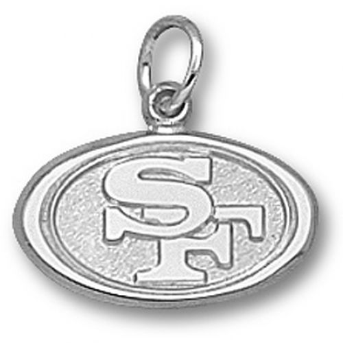 Nfl San Francisco 49ers Oval Logo Pendant 925 Silver