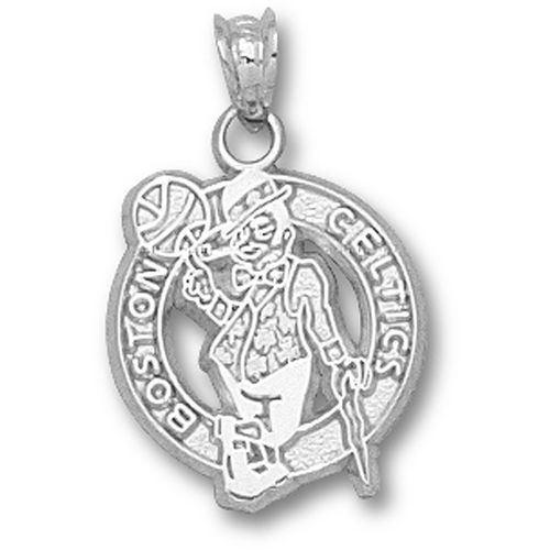 Sterling Silver - Boston Celtics Logo Pendant