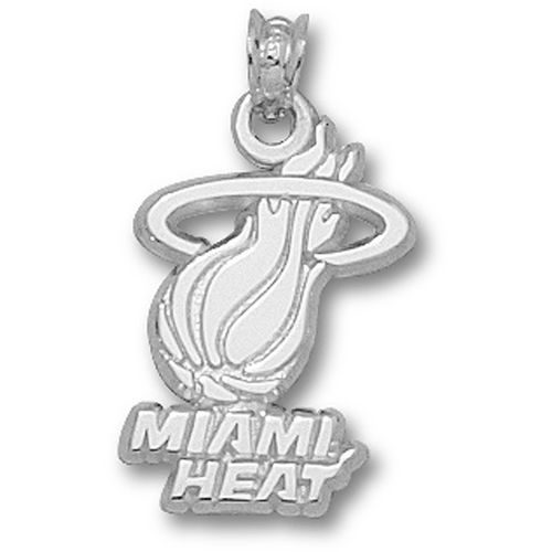 Sterling Silver - Nba Miami Heat Logo Pendant