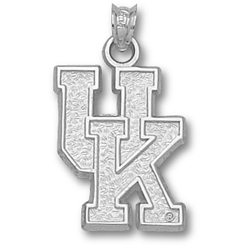Sterling Silver - Univ. Kentucky Lg ""Uk"" Pendant