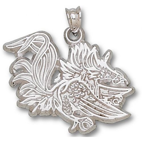 Sterling Silver - Univ. South Carolina Gamecock Pendant
