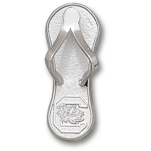 Univ. South Carolina C Gamecock Flip Flop 1"" Pendant