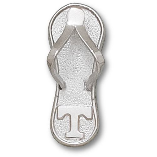 Sterling Silver - Univ. Tennessee ""T"" Flip Flop Pendant