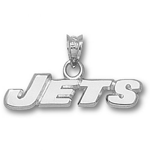 Sterling Silver New York Jets ""Jets"" Pendant - Nfl