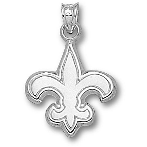 Sterling Silver New Orleans Saints Logo Pendant - Nfl