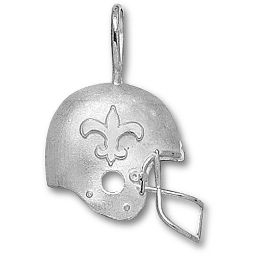 Sterling Silver Nfl New Orleans Saints Helmet Pendant