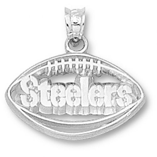 Sterling Silver Pittsburgh Steelers Football Pendant