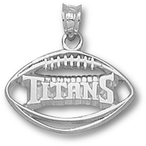 Sterling Silver Tennessee Titans Football Pendant - Nfl