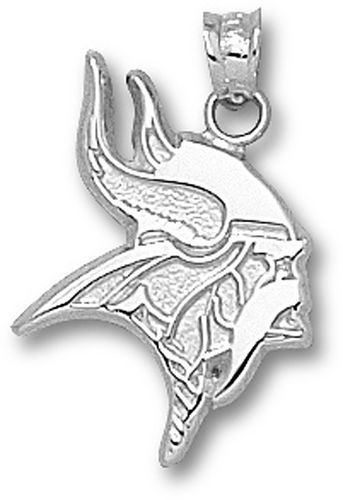 Sterling Silver Minnesota Vikings Logo Pendant - Nfl
