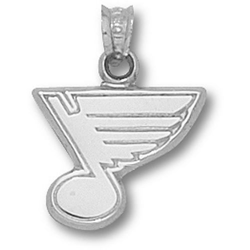 Sterling Silver St Louis Blues Note Logo Pendant