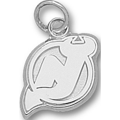Sterling Silver New Jersey Devils ""Nj"" Logo Pendant