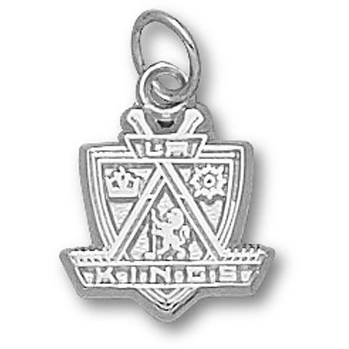 Sterling Silver Los Angeles Kings Shield Logo Pendant