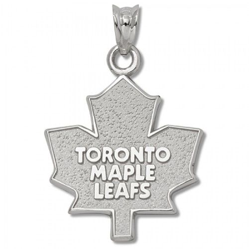 Sterling Silver Toronto Maple Leafs Logo Pendant
