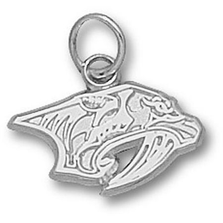 Sterling Silver Nashville Predators Cat Logo Pendant
