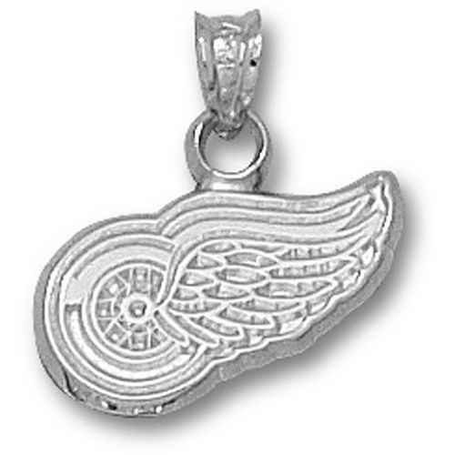 Sterling Silver Detroit Red Wings Logo Pendant