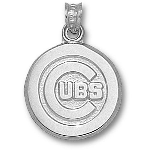 Sterling Silver Chicago Cubs ""C Cubs"" Logo Pendant