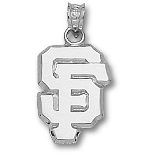 Sterling Silver San Francisco Giants ""Sf"" Pendant
