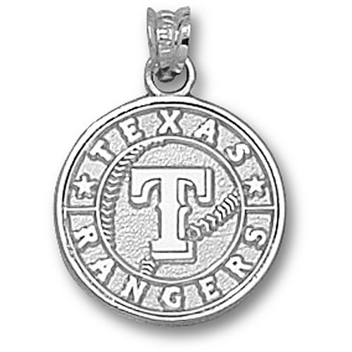 Sterling Silver Texas Rangers New Club Logo Pendant