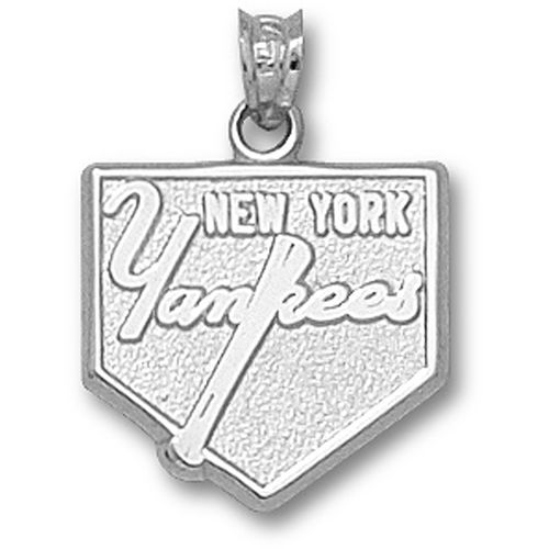 Sterling Silver New York ""Yankees"" Home Plate Pendant