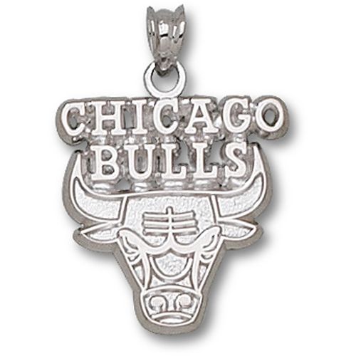 Sterling Silver Chicago Bulls Logo Pendant