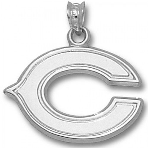 Nfl - Sterling Silver Chicago Bears ""C"" Pendant