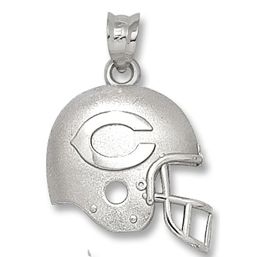 Nfl - Sterling Silver Chicago Bears Helmet Pendant