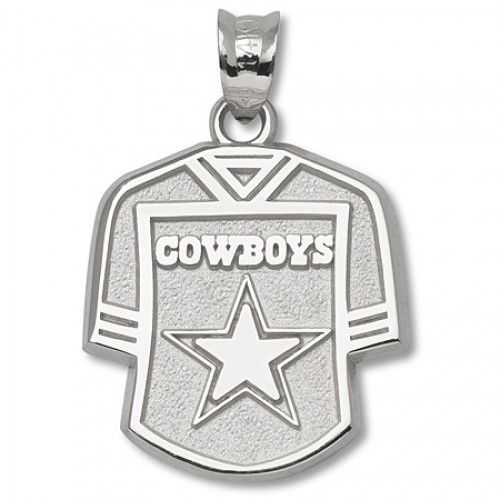 Nfl - Sterling Silver Dallas ""Cowboys"" Jersey Pendant