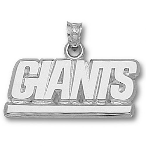 Nfl Sterling Silver New York ""Giants"" with Bar Pendant