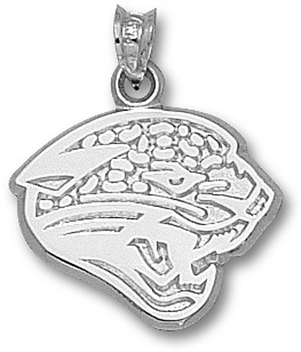 Nfl - Sterling Silver Jacksonville Jaguars Head Pendant