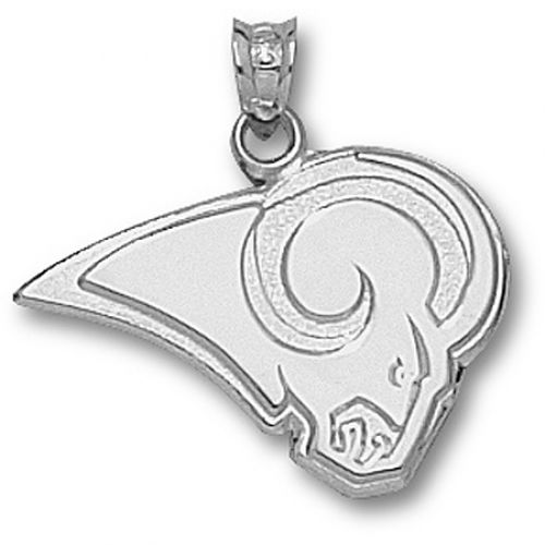 Nfl Sterling Silver St Louis Rams New Ram Logo Pendant