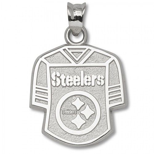 Sterling Silver Pittsburgh ""Steelers"" Jersey Pendant