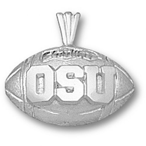 Ohio State Univ Pendant W/ ""Osu"" Football W/ Bar Back