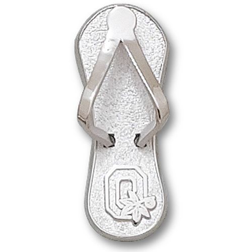 Ohio State Univ Pendant W/ Block ""O"" Flip Flop Design